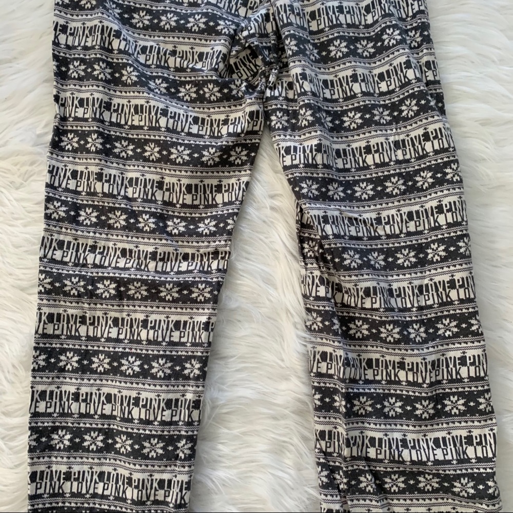 Victoria secret love pink fair isle pajama pants - Picture 7 of 8
